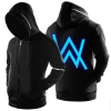 Luminous Alan Walker Fade Hoodie ZIp Up Black Sweatshirt