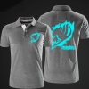 Luminous Fairy Tail Polo Shirt Black XXL Men Polo T shirt