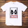Marvel Deadpool TACOS Tshirt Whtie XXL Tee