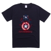 マーベルのアベンジャーズキャプテンアメリカのアイアンマンTシャツ 