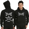 Mayhem Rock Band Hoodie Siyah Metal Eşarp