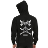 Mayhem Rock Band Hoodie Siyah Metal Eşarp