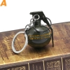 Metal fragment grenade grenade model Keychain Pubg