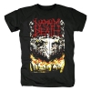 Faixa da morte do Napalm Camisetas T-shirt do metal do Reino Unido