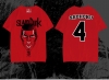 No. 4 Akagi Takenori T-shirt Red Slam Dunk Shohoku Tee Shirt