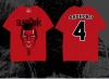 No. 4 T-shirt Akagi Takenori Maglietta rossa Slam Dunk Shohoku