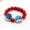 One Piece Luffy Pirates Red Beaded Bracelet Bracelets