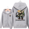 Overwatch Bastion Hoodie For Young Black Sweat Shirt