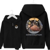 Overwatch anh hùng Roadhog hàng hóa men đen Hoodies