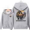Overwatch OW Roadhog Hoodie For Boys Black Sweater