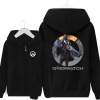 Overwatch Soldier76 hoodie mænd sort soldat 76 merchandise