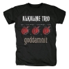 T-Shirt personalizzata Rock alcalina Trio Band Tees Chicago Usa