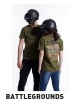 Playerunknown&#039;S Battlegrounds Map T-shirt pubg Army Green 3XL Tee Shirt