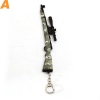 Pubg 17cm Camouflage Metal weapon gun mode Key Chains