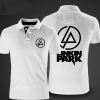 Qaulity Linkin Park Black Polo Camisa para homens