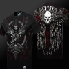 Kwaliteit 3D Overwatch Reaper T-shirt Blizzard OW 4XL Zwart Tees