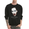 Sweat-shirt de qualité Marilyn Manson Rock pour homme