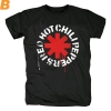 Red Hot Chili Peppers Šablóna Čierne tričko Hard Rock Graphic Tees