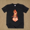 Sexy tričko značky Harley Quinn Blue Mens XXL Tee