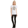 Skull Tattoo Rock White Women T-Shirts 