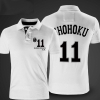 Slam Dunk Rukawa Kaede Polo Shirts Shohoku No.11 White Polo Shirt