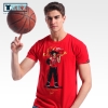 Son Goku T Gömlek Kırmızı 4XL Çift Dragon Ball NBA Tarzı T-shirt
