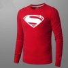 Superman Mens manga comprida camiseta