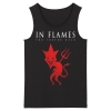 Sweden Metal Sleeveless Graphic Tees In Flames Tank Tops