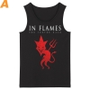 Sweden Metal Sleeveless Graphic Tees In Flames Tank Tops