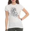 Tattoo Rock White T-Shirts for Women 