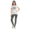 Tattoo Skull Rock White Tee Shirts for Women 