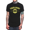 T-shirt preto XXL da rocha do exército do tigre