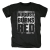 Ugust Burns Rød T-shirt Hard Rock Metal Punk Band Grafiske T-shirts