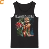 İngiltere demir kızlık tankı üstleri metal kolsuz grafik Tees