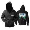 Sweatshirts cu bandă unică din metal hard rock metalic, cu glugă