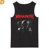 Nás Megadeth Tank Tops Metal Rock bez rukávov košele