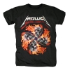 Us Skull Rock Graphic Tees Kvalitní tričko Metallica