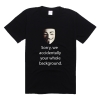 V for Vendetta Black T Shirt