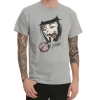 V Vendetta Humor Gray Print T-Shirt