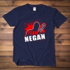 Walking Dead Negan T Shirt Men Navy Blue Tee