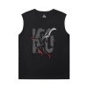 One Punch Man Black Sleeveless Shirt Men Anime Tee