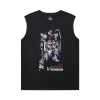 Gundam Sleeveless Crew Neck T Shirt Vintage Anime Tees