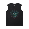 Chủ đề nóng Anime Tshirts Gundam Đen Sleeveless Tshirt