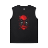 Deadpool sort ærmeløs skjorte mænd Marvel shirt