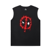 มาร์เวล Deadpool เสื้อยืดแขนกุดวิ่งเสื้อยืด