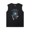 Rick and Morty Black Sleeveless Shirt Men Personalised Tee