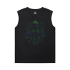 Cthulhu Mythos Mens Oversized Sleeveless T Shirt Qualidade Camiseta Necronomicon