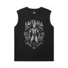 Japanese Anime Shirts One Punch Man Sleeveless Crew Neck T Shirt