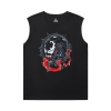 Camisas Marvel Venom Camisa Sem Mangas Pretas