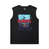 Venom Tees Marvel bóng rổ không tay áo thun